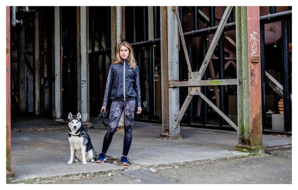 Collant De Running Rogelli Sage - Femme - Noir/Taupe