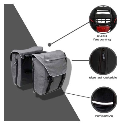 Double sacoche de vélo SPORTY - 30 Litre