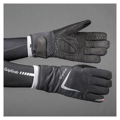 Lange Handschuhe GRIPGRAB Merino Liner Grey