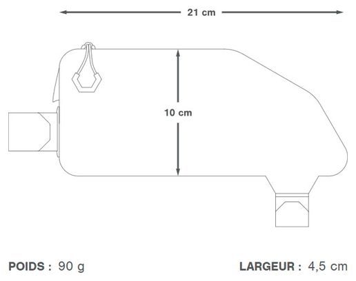 Apidura Expedition Top Tube Pack | 1L | Black
