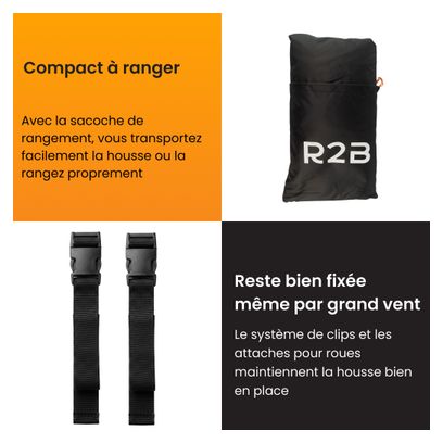 Housse de vélo R2B Noir
