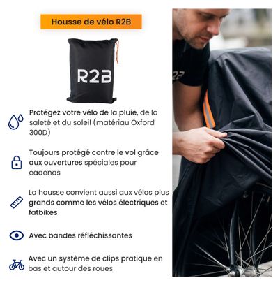 Housse de vélo R2B Noir