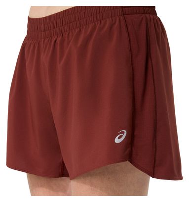 Short Asics Core 4in Rouge Femme