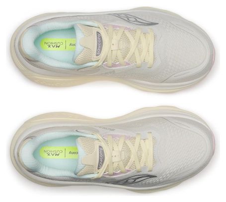 Zapatillas de running Saucony Hurricane 26 blancas/beige para mujer