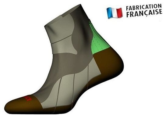 Chaussettes Monnet Trail Dry Marron