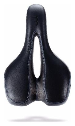 Selle Ergonomique BBB SportPlus Active Leather mémoire de forme Noir