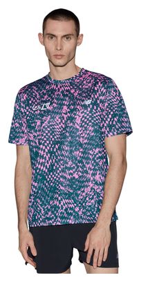 Camiseta de manga corta New Balance London Edition RC Essential Printed Rosa para hombre