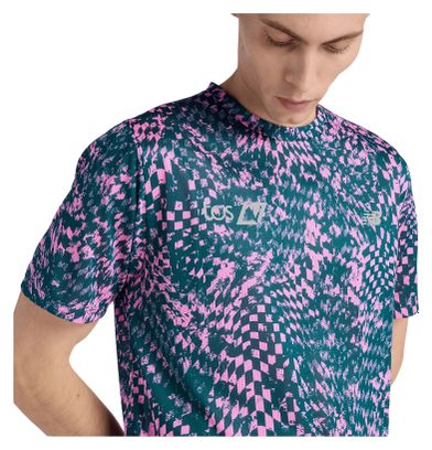 Camiseta de manga corta New Balance London Edition RC Essential Printed Rosa para hombre
