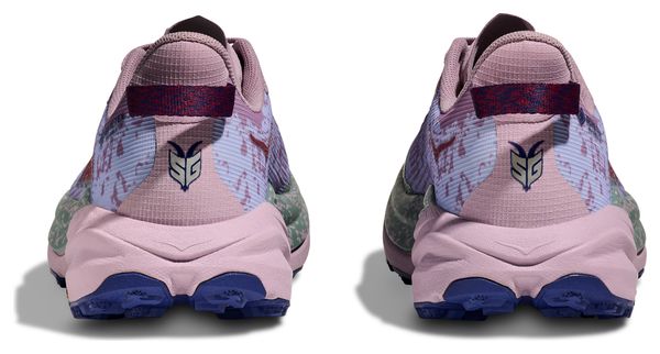 Hoka Speedgoat 6 GTX Trail Running Shoes, Blue/Pink/Green, Women's