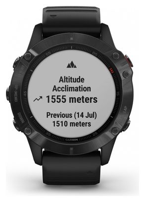 Garmin fenix 6 Pro GPS Horloge Zwart met Zwarte Polsband