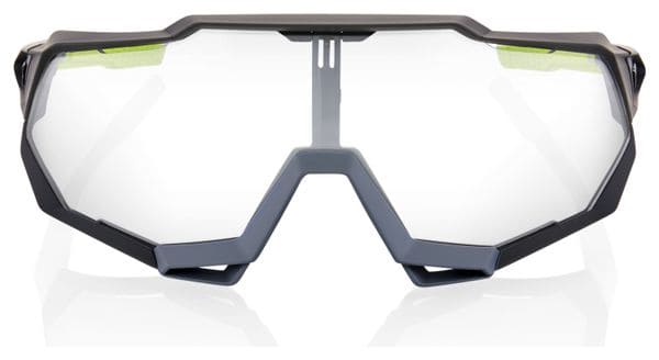 100% SpeedTrap Soft Tact Cool Grey Glasses / Vidrio fotocrómico transparente