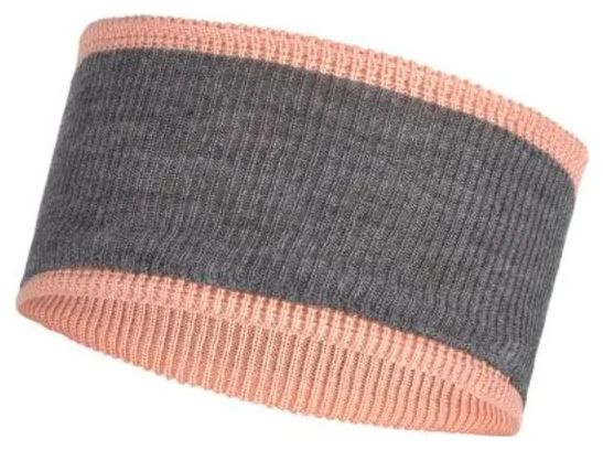 Cinta de cabeza de punto cruzado unisex rosa/gris