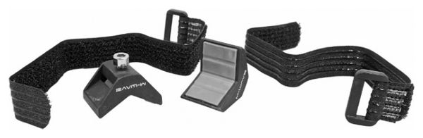 SUPPORT FIXATION PORTE BIDON-MINI POMPE NOIR SUR VELCRO POUR VELO MUSCULAIRE ET VAE