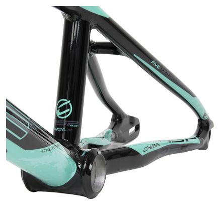 Chase RSP 5.0 Aluminum OS BMX Frame Black / Turquoise Blue 2023