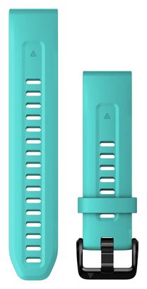 Garmin QuickFit 20 mm Silicone Polsband Aqua Blauw