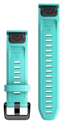 Garmin QuickFit 20 mm Silicone Polsband Aqua Blauw