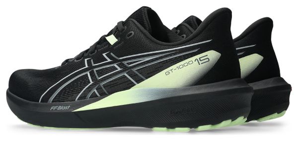 Asics GT-1000 15 Running Shoes for Men, Black/Yellow