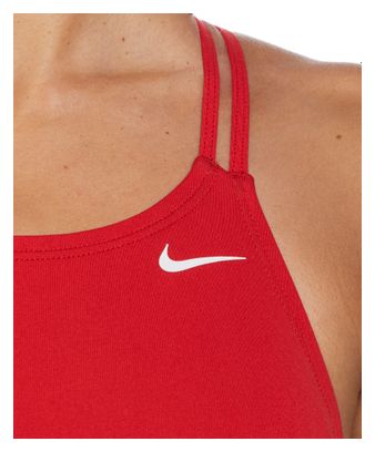 Costume da bagno Nike Swim HydraStrong Solid Rosso da donna