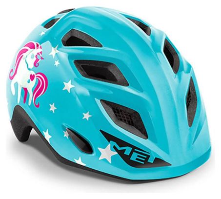 Casque enfant MET Elfo Bleu Licorne Brillant