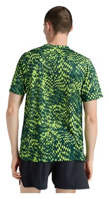Camiseta de manga corta New Balance London Edition RC Essential Printed amarilla/verde para hombre