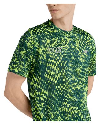 Camiseta de manga corta New Balance London Edition RC Essential Printed amarilla/verde para hombre