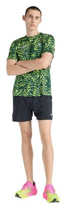 Camiseta de manga corta New Balance London Edition RC Essential Printed amarilla/verde para hombre