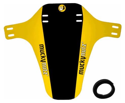 MUCKY NUTZ FACE FENDER Front Mud Guard Nero Giallo