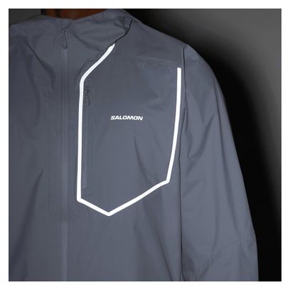 Salomon Bonatti Pro Waterproof Jacket, Gray, Men's