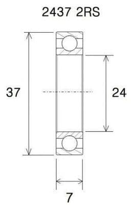 Roulement B3 inox - BLACKBEARING - 24377-2rs