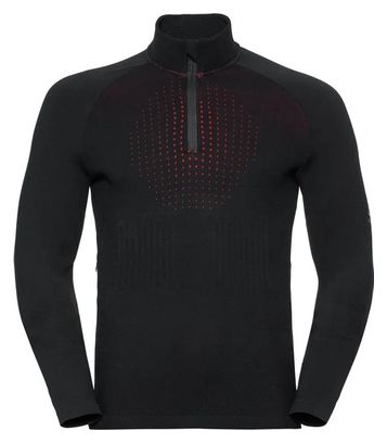Producto renovado - Odlo I-THERMIC ½ jersey de cremallera Negro
