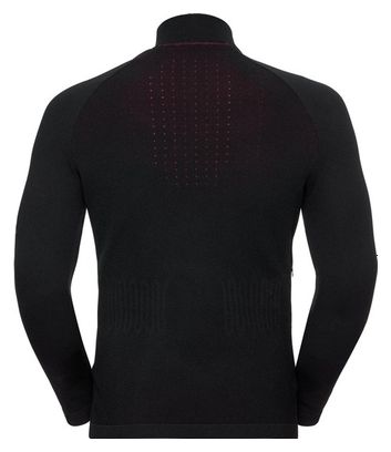 Wiederaufgearbeitetes Produkt - Pullover ½ zip Odlo I-THERMIC Schwarz