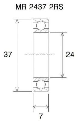 Roulement de pédalier céramique - Blackbearing - BB90/95