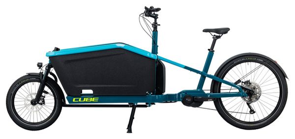 Vélo Cargo Électrique Cube Cargo Sport Dual Hybrid 1000 Shimano Deore 10V 1000 Wh 20/27.5'' Bleu 2023