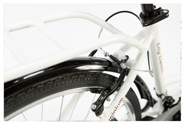 Moma Bikes Bicicleta Paseo City Classic 26', Aluminio , SHIMANO 18V Blanco
