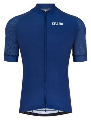 Maillot de cyclisme femme essentiel à manches courtes - Marine