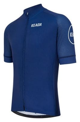 Maillot de cyclisme femme essentiel à manches courtes - Marine