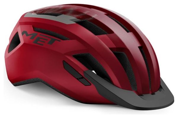 Gravel traf Allroad Helm matt rot schwarz