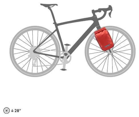 Ortlieb Fork-Pack Plus 5,8L Red Salsa Dark Chili