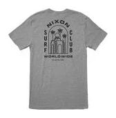Nixon Temple camiseta gris