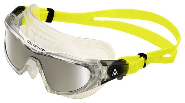 Gafas de natación Aquasphere Vista Pro Transparente Negro / Amarillo - Lentes Plata Espejo