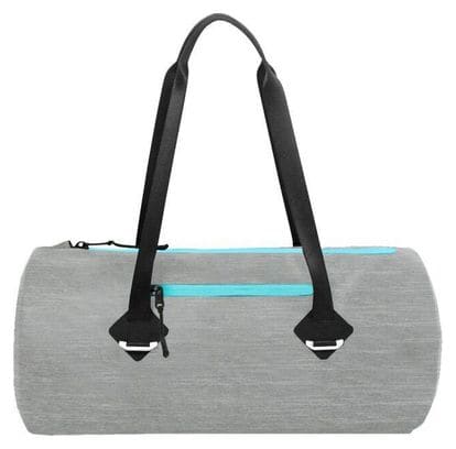 Sac de sport étanche 16L PVC gris turquoise Zulupack