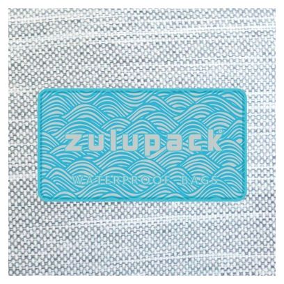 Sac de sport étanche 16L PVC gris turquoise Zulupack