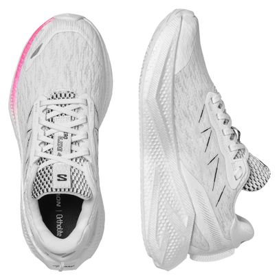 Salomon Aero Glide 4 Laufschuhe Weiß/Rosa Damen