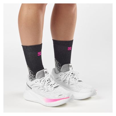 Salomon Aero Glide 4 Laufschuhe Weiß/Rosa Damen