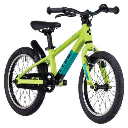 VTT Enfant Cube Cubie 160 RT Single Speed 16'' Vert 2023 3 - 5 Ans