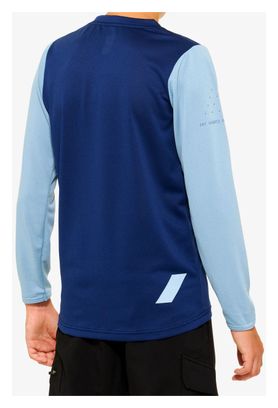 Maillot de manga larga Ridecamp Azul 100% Niño