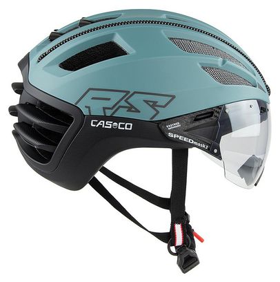 Casque Casco Speedairo 2 RS avec visière Vautron Vert Mat