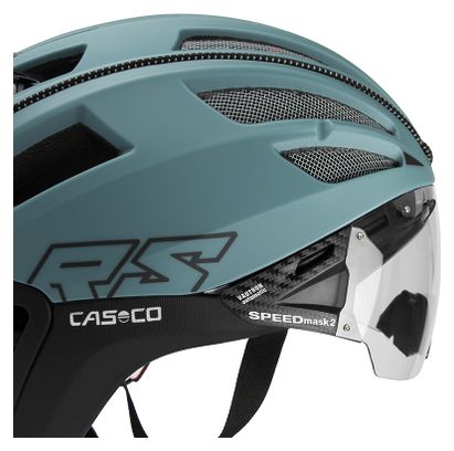 Casco Speedairo 2 RS helm met Vautron vizier Mat Groen
