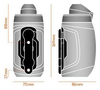 Fidlock Twist 450 ml bottle Black + Bike Base mount