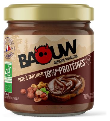 Pâte à Tartiner Baouw Protéinée Bio Noisettes / Cacao 200g